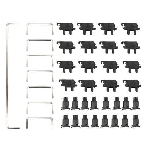 Cherry MX Switch Plate Mount Stabilizer 7x2U + 1x6.25U - Mechanical Keyboard Stabilizers for DIY Custom Keyboards (Perfect for Gaming & Typing)