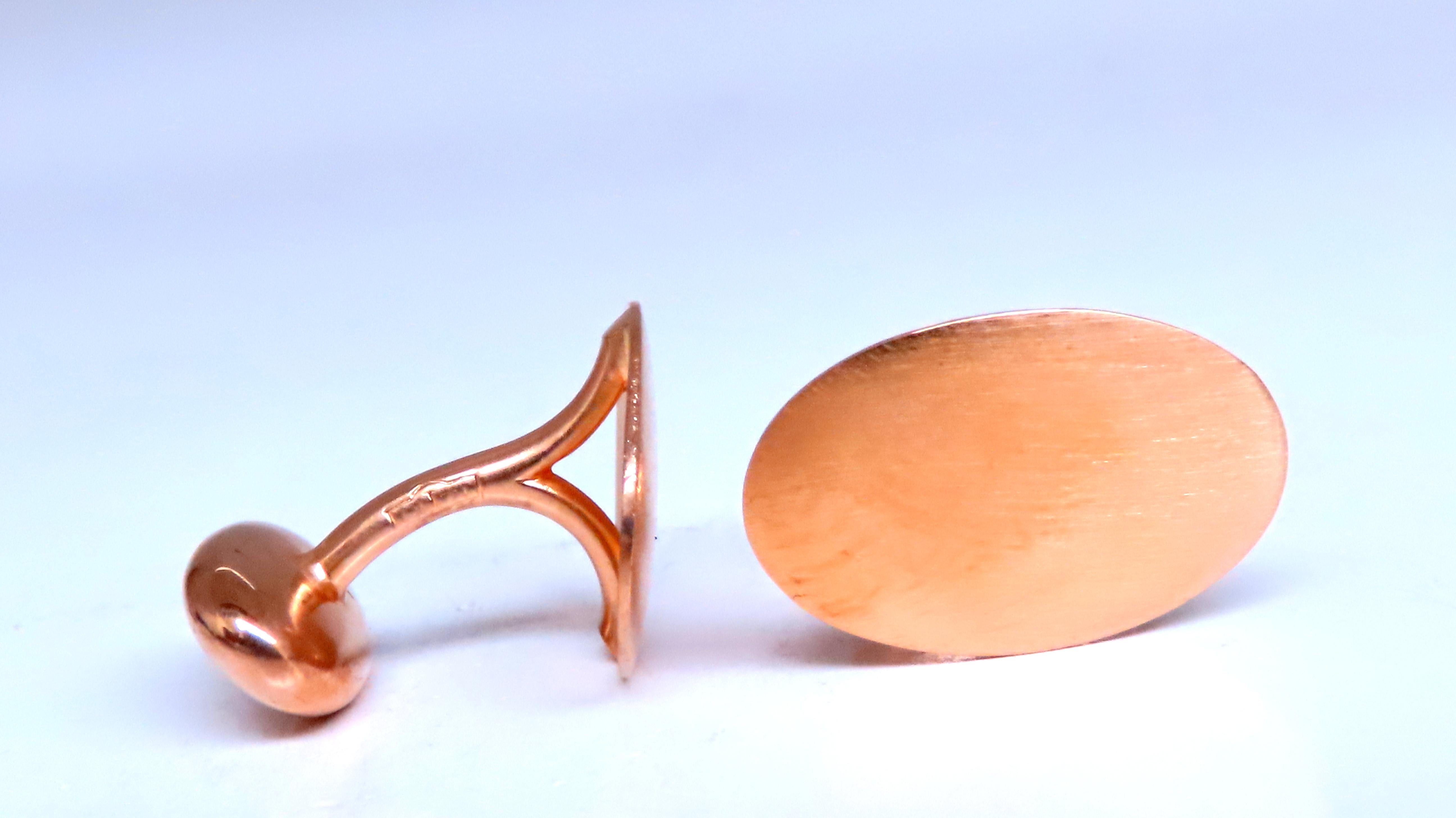Elegant Satin Oval Signet Style Cufflinks for Men - Premium Wedding, Formal & Business Attire Accessories - Perfect for Grooms, Best Men & Office Professionals