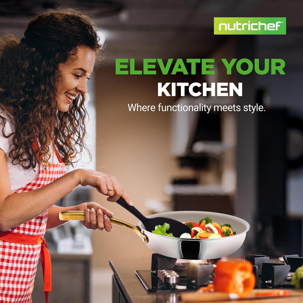 Premium Non-Stick Kitchen Cookware Set - 10-Piece Pots and Pans for Induction Cooking | Perfect for Home Chefs, Cooking Enthusiasts & Family Meals