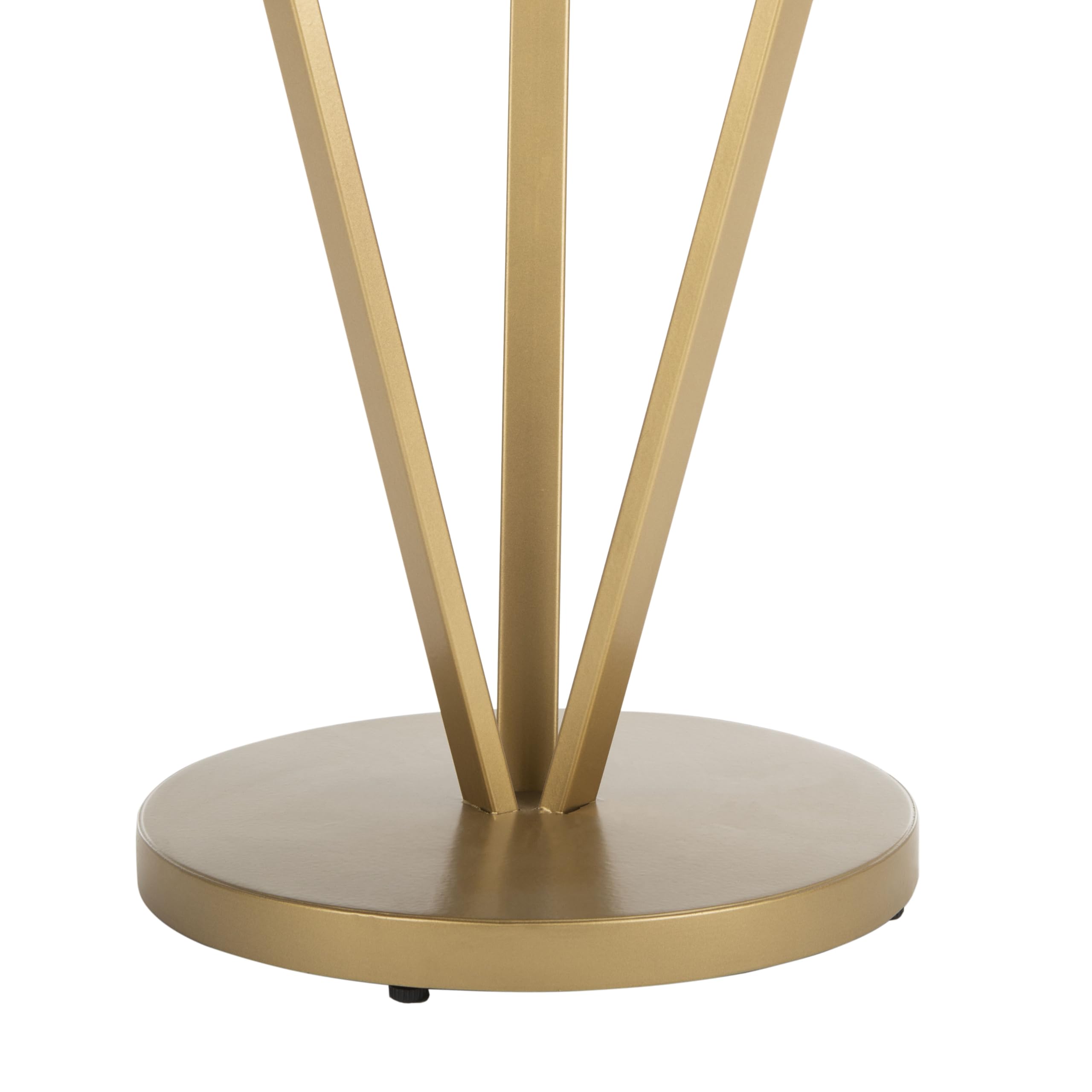 Safavieh Home Collection Theia White and Gold Accent Table - Elegant Side Table for Living Room, Bedroom & Office Decor