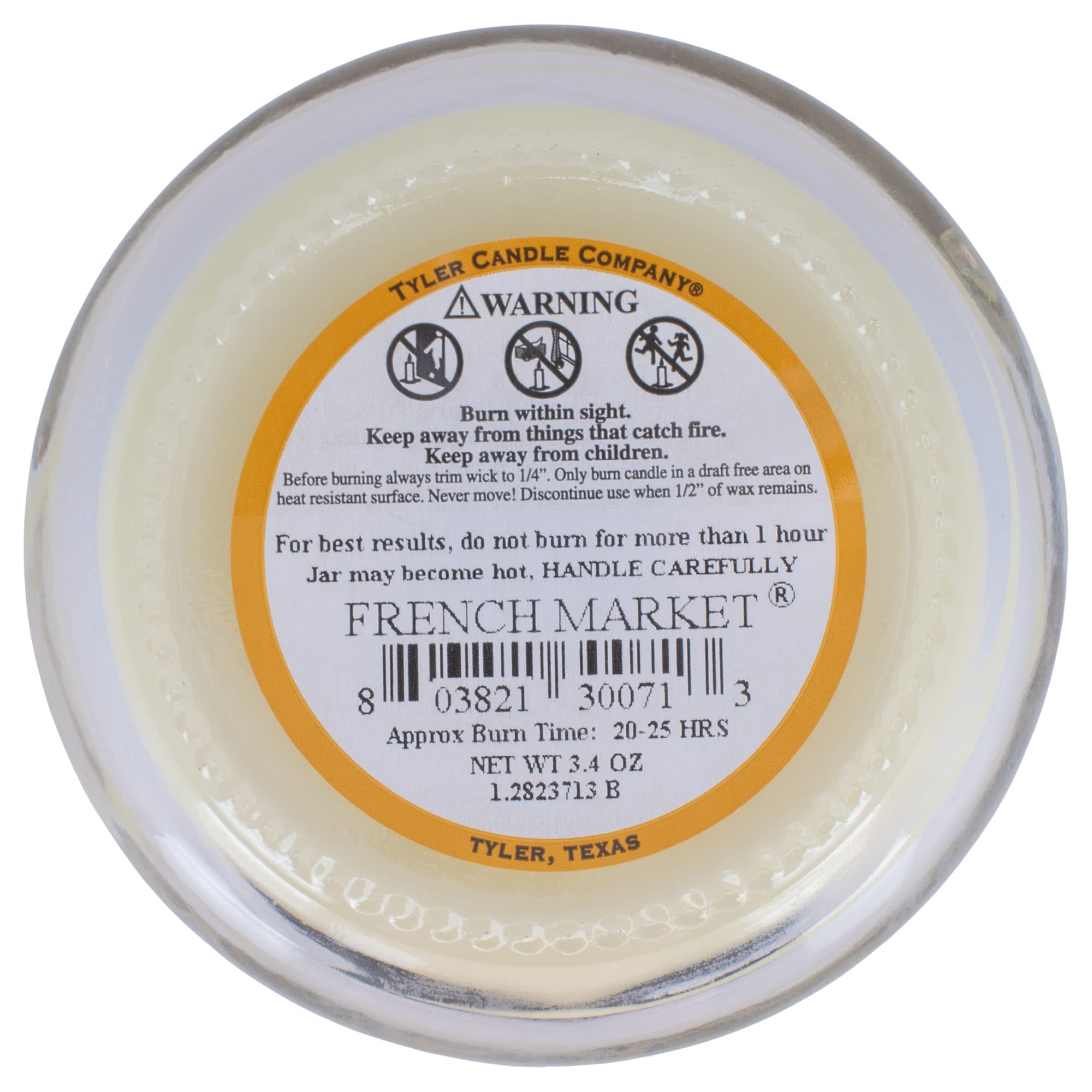 Tyler Candle Company 3 Oz French Market Scented Candle - Lavender & Vanilla Aromatherapy for Home Relaxation, Spa, and Romantic Ambiance