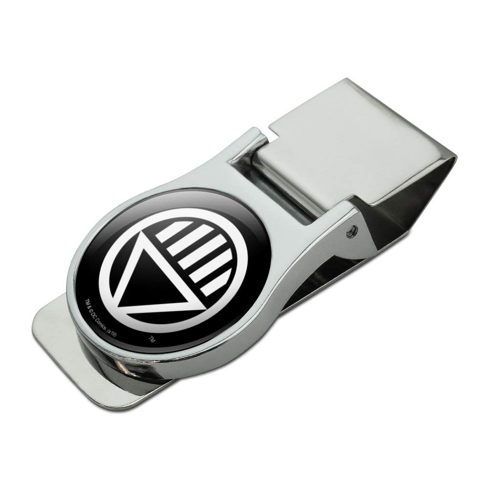 Black Lantern Logo Satin Chrome Plated Metal Money Clip - Green Lantern Blackest Night Collectible - Perfect for Cash, Cards & Gifts (DC Comics Merchandise)