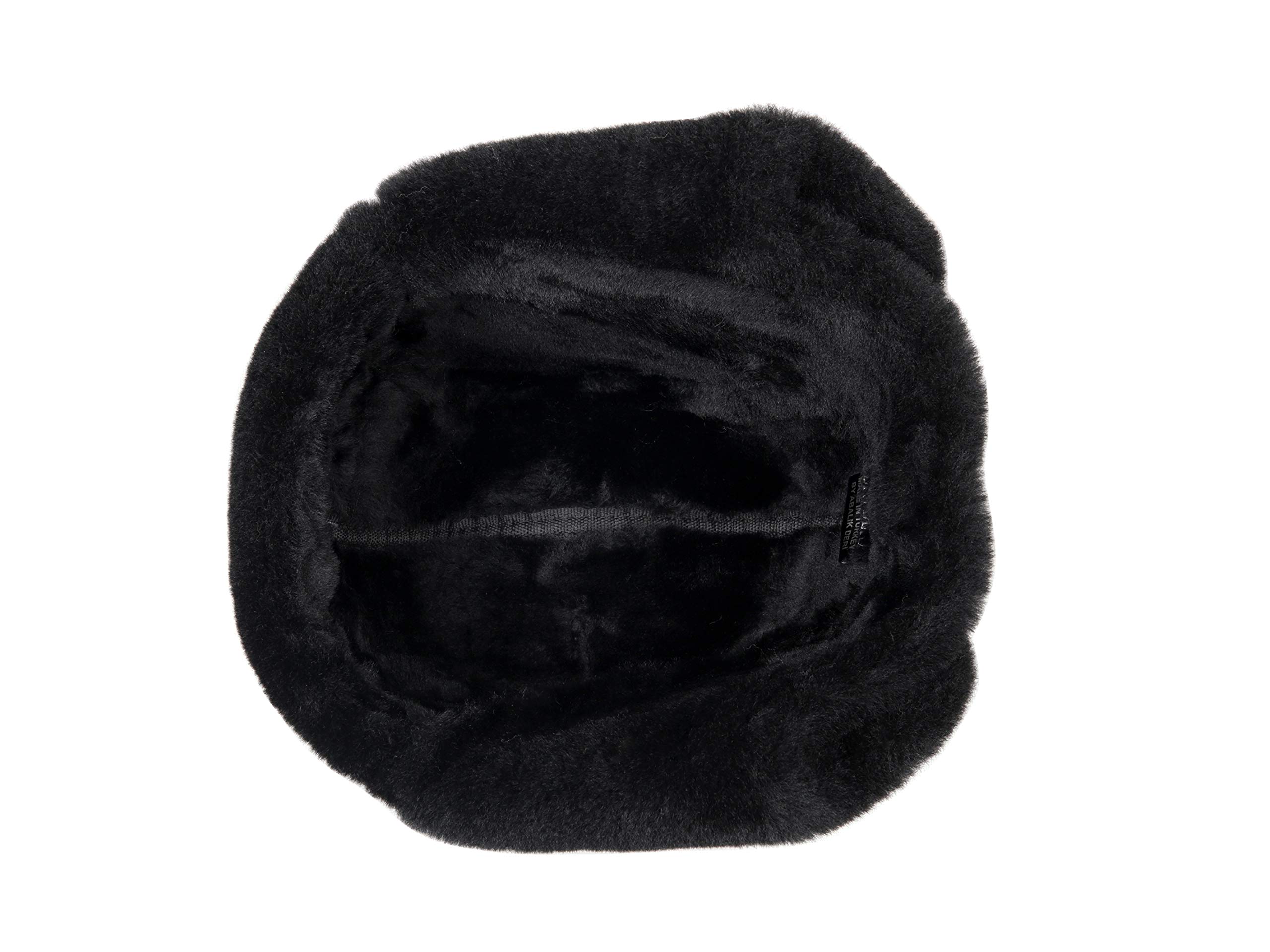 Genuine Leather Aviator Shearling Ushanka Trapper Hat - Russian Sheepskin Winter Cap with Real Fur & Ear Flaps for Men and Women - Warm Cold Weather Headwear for Skiing, Snowboarding & Outdoor Activities