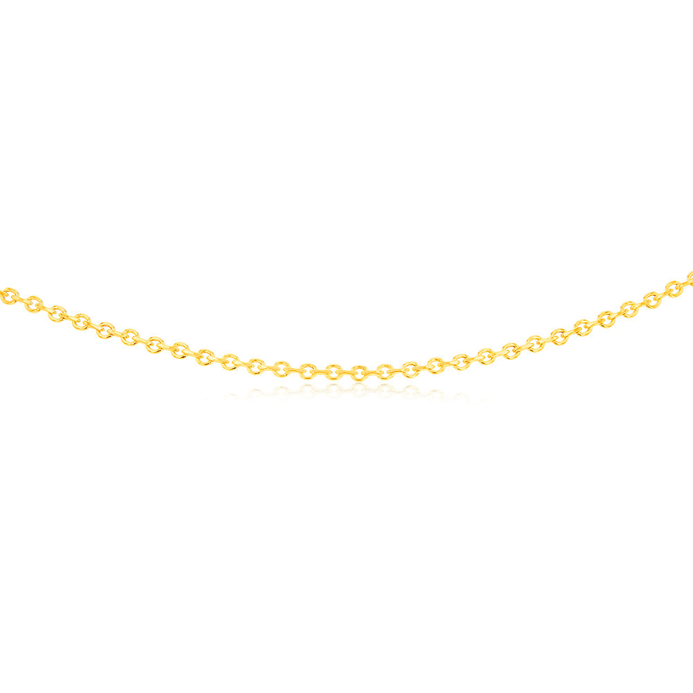 9ct Yellow Gold Belcher Chain 45cm - Elegant & Durable Jewelry for Women, Perfect for Everyday Wear & Special Occasions
