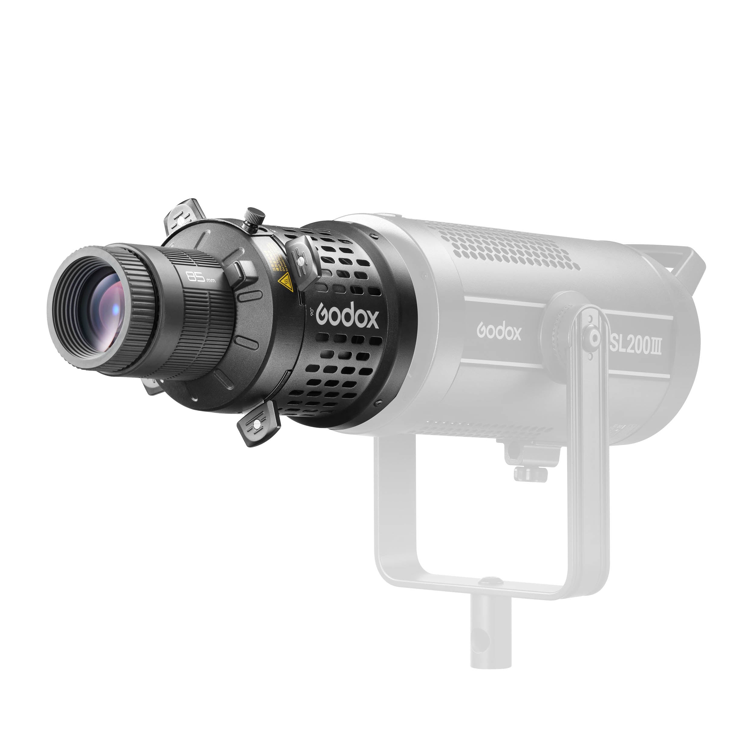 BLP LED Projection Attachment with 85mm Lens Optic - High Brightness Projector Accessory for Home Theater, Classroom & Outdoor Movie Nights