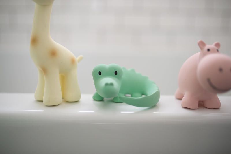 Tikiri My First Zoo Animals - Natural Rubber Baby Teething Toys for Infants & Toddlers - Safe & Non-Toxic Chew Toys for Soothing Sore Gums - Perfect for Playtime, Learning & Sensory Development