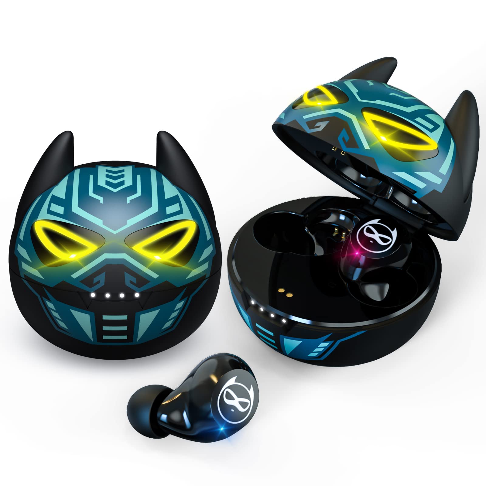 Kids Wireless Earbuds Bluetooth 5.1 with Dual Mic & Charging Case - 36H Playtime, IPX5 Waterproof, Hi-Fi Stereo Sound - Perfect for Sports, Workouts, Gaming & School Activities