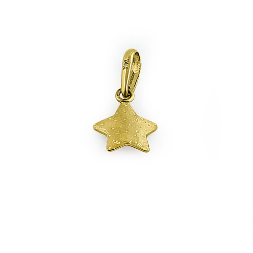 14K Solid Yellow Gold Star Charm Pendant Necklace for Women - Perfect for Everyday Wear, Gifts & Special Occasions