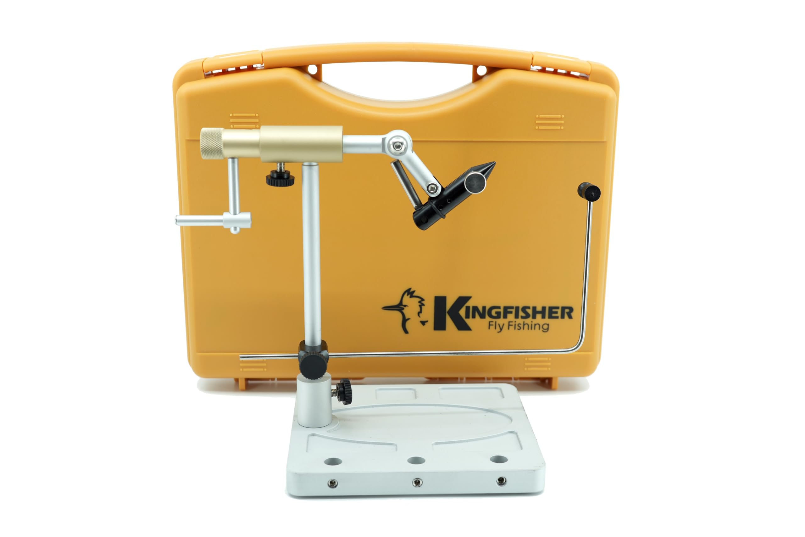 Premium Kingfisher Fly Tying Clarkfork Fly Tying Vise Kit with Complete Tools - Perfect for Fly Fishing, DIY Fly Tying & Outdoor Adventures