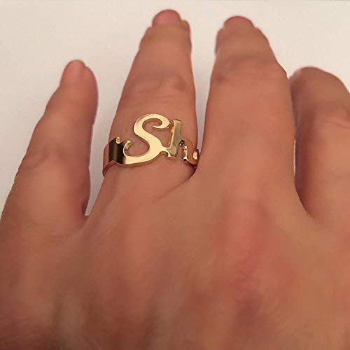 Personalized Name Ring for Women - Custom Initial Ring with Engraving - Perfect for Birthdays, Anniversaries & Gifts