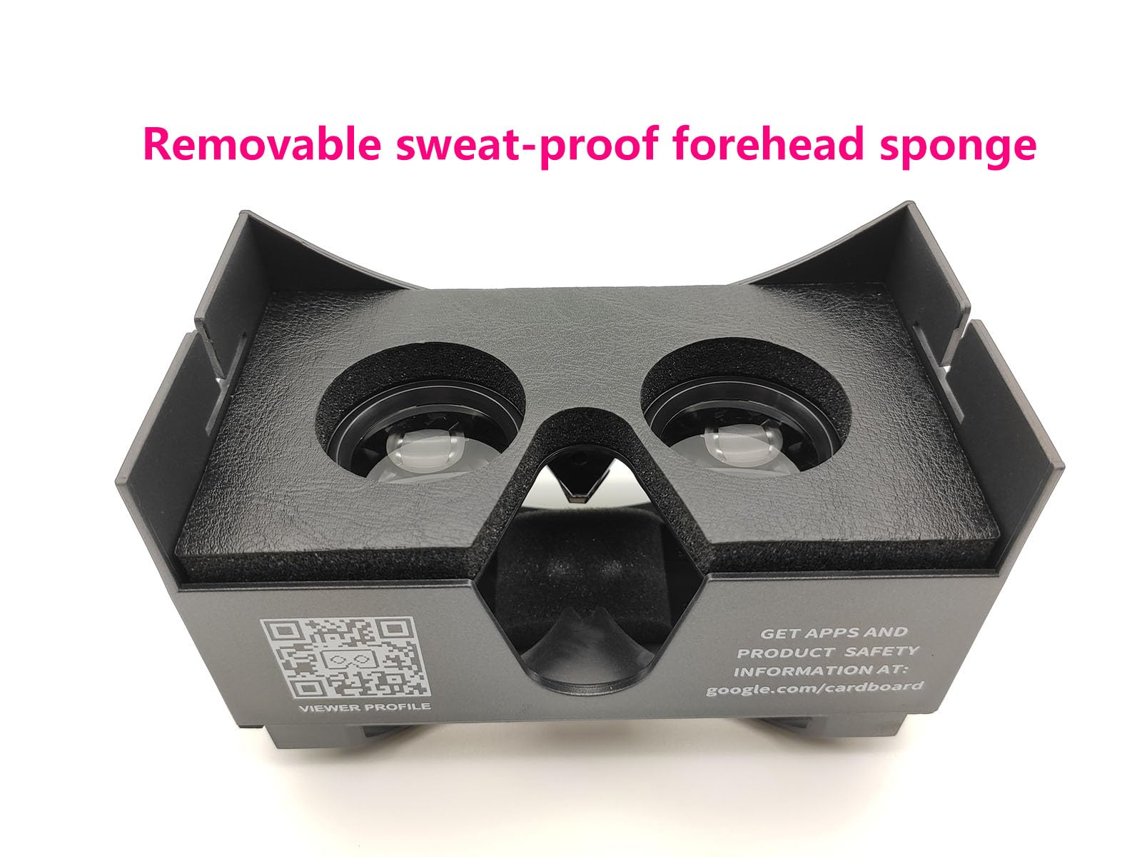 Google Cardboard VR Headset - Virtual Reality Glasses with Comfortable Head Strap for 4-6.8 Inch Smartphones | Immersive 3D Gaming & 360° Video Experience for Movies, Travel & Education
