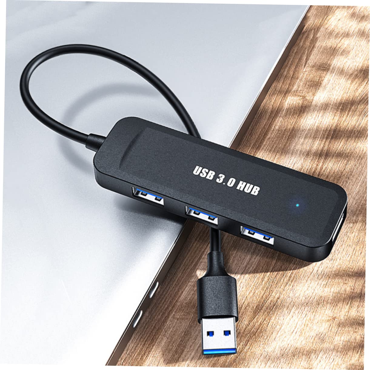 PartyKindom 4-Port USB Hub for Laptop & Computer - USB Splitter, Extender, Adapter & Charging Station - Perfect for Home Office, Gaming & Multi-Device Charging