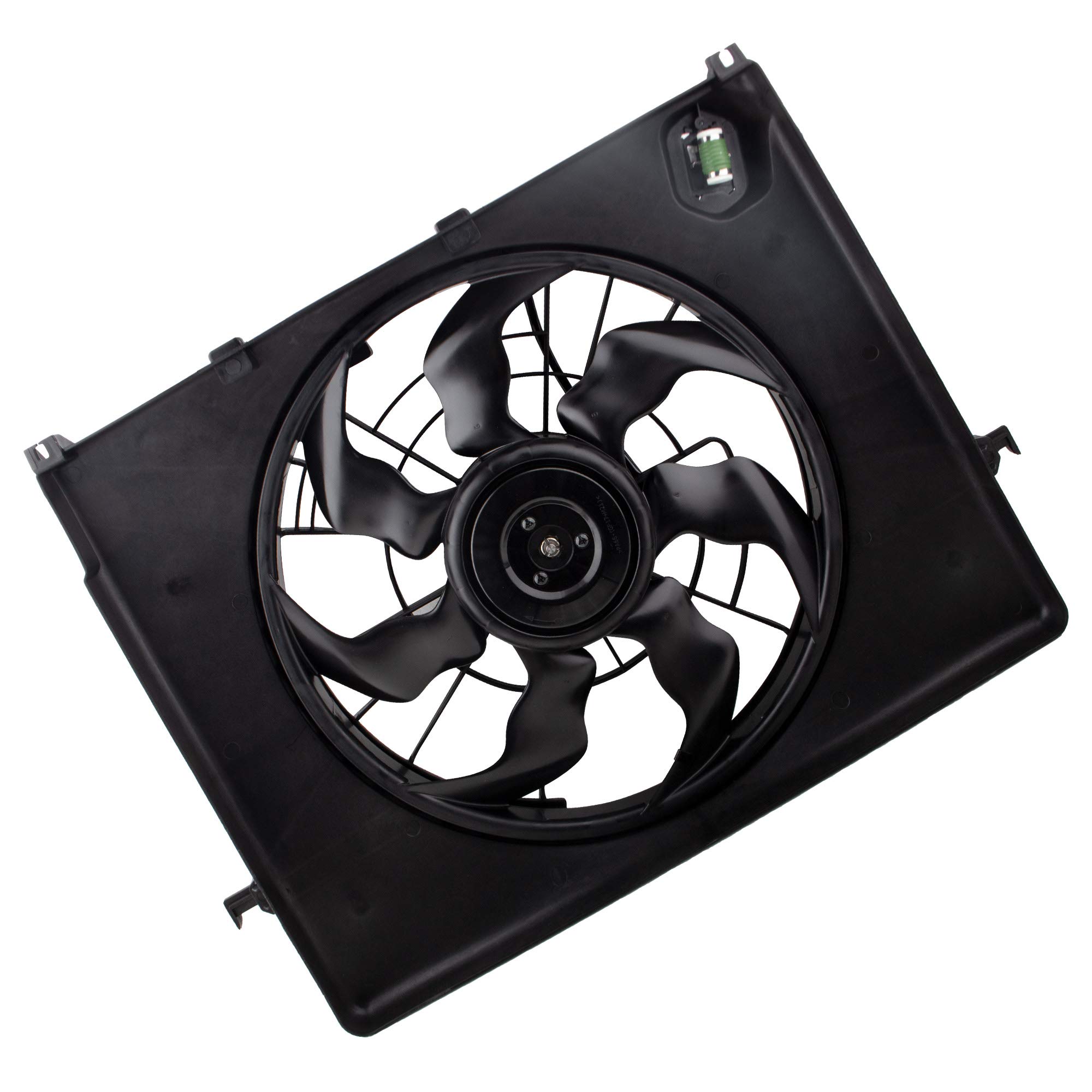Hyundai Sonata 2011-2012 & Kia Optima 2011-2014 2.4L Radiator Condenser Cooling Fan Assembly - Replaces 253803Q170 KI3115136 622630 - Perfect for Engine Overheating Prevention & Summer Driving