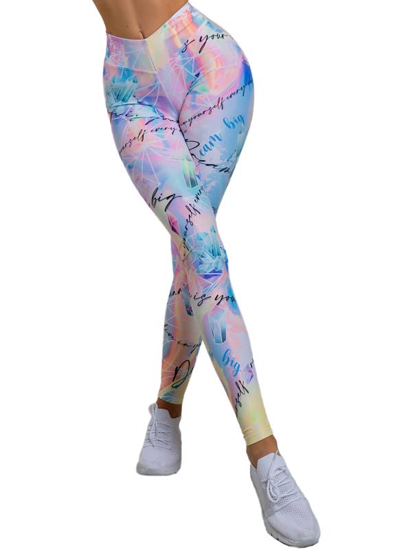 Bona Fide Women's Comfortable Workout Leggings - Stylish Printed Yoga Pants for Running, Gym & Lounge Wear