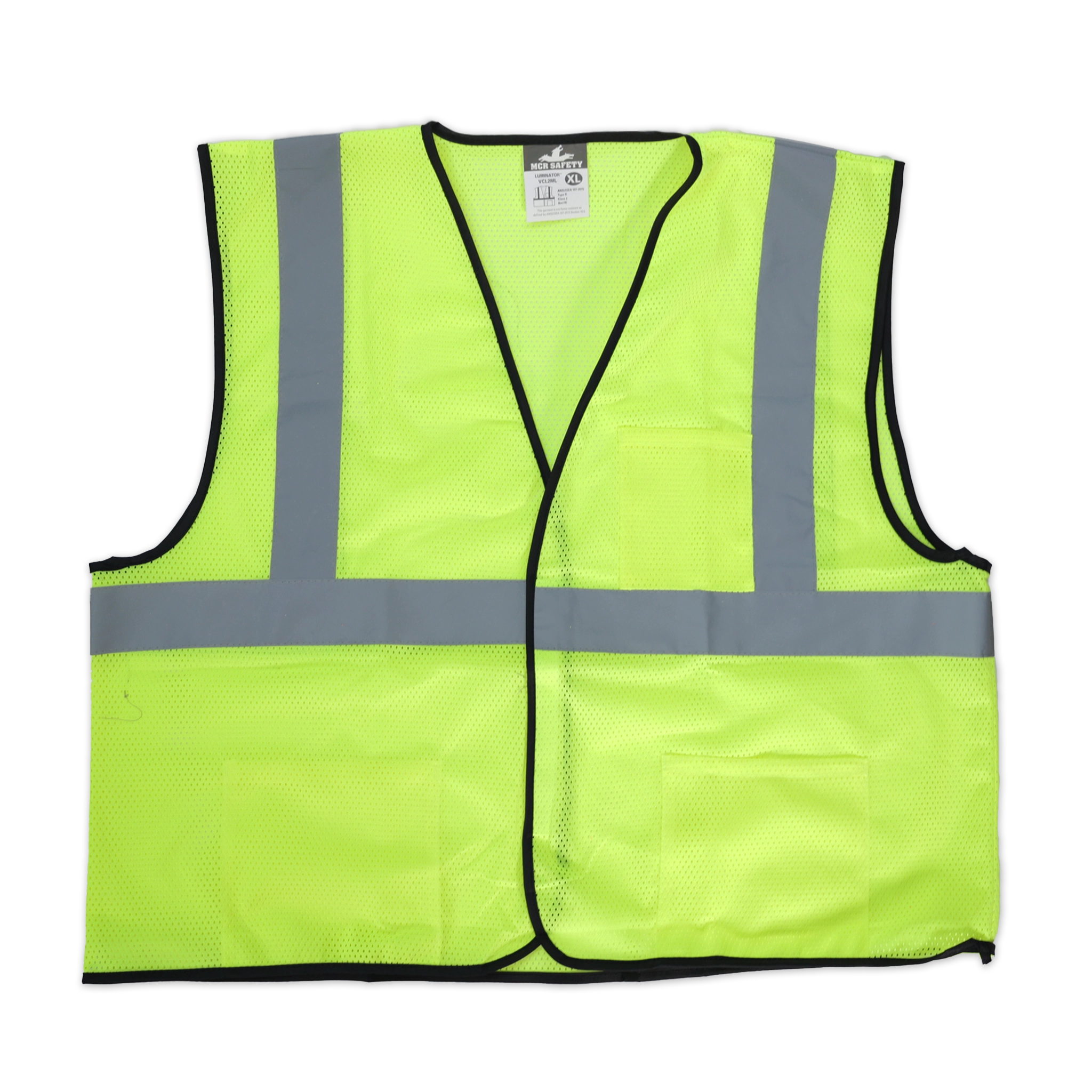 High Visibility Economy Lime Safety Vest (1-Pack) - Reflective Work Vest for Construction, Roadside, and Outdoor Safety
