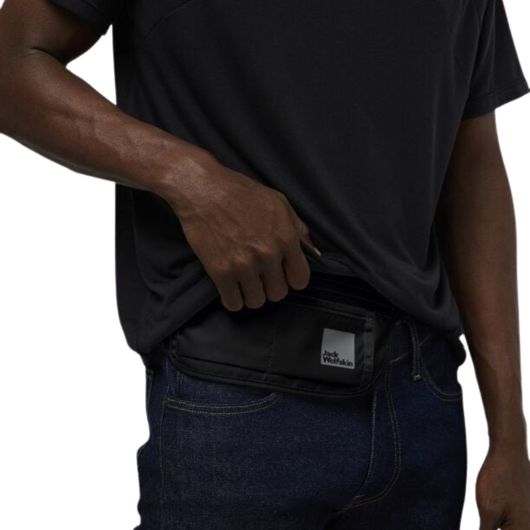 Jack Wolfskin Document Belt Deluxe - Unisex Waist Bag for Travel, Hiking & Everyday Use | Secure & Stylish Crossbody Pack for Essentials