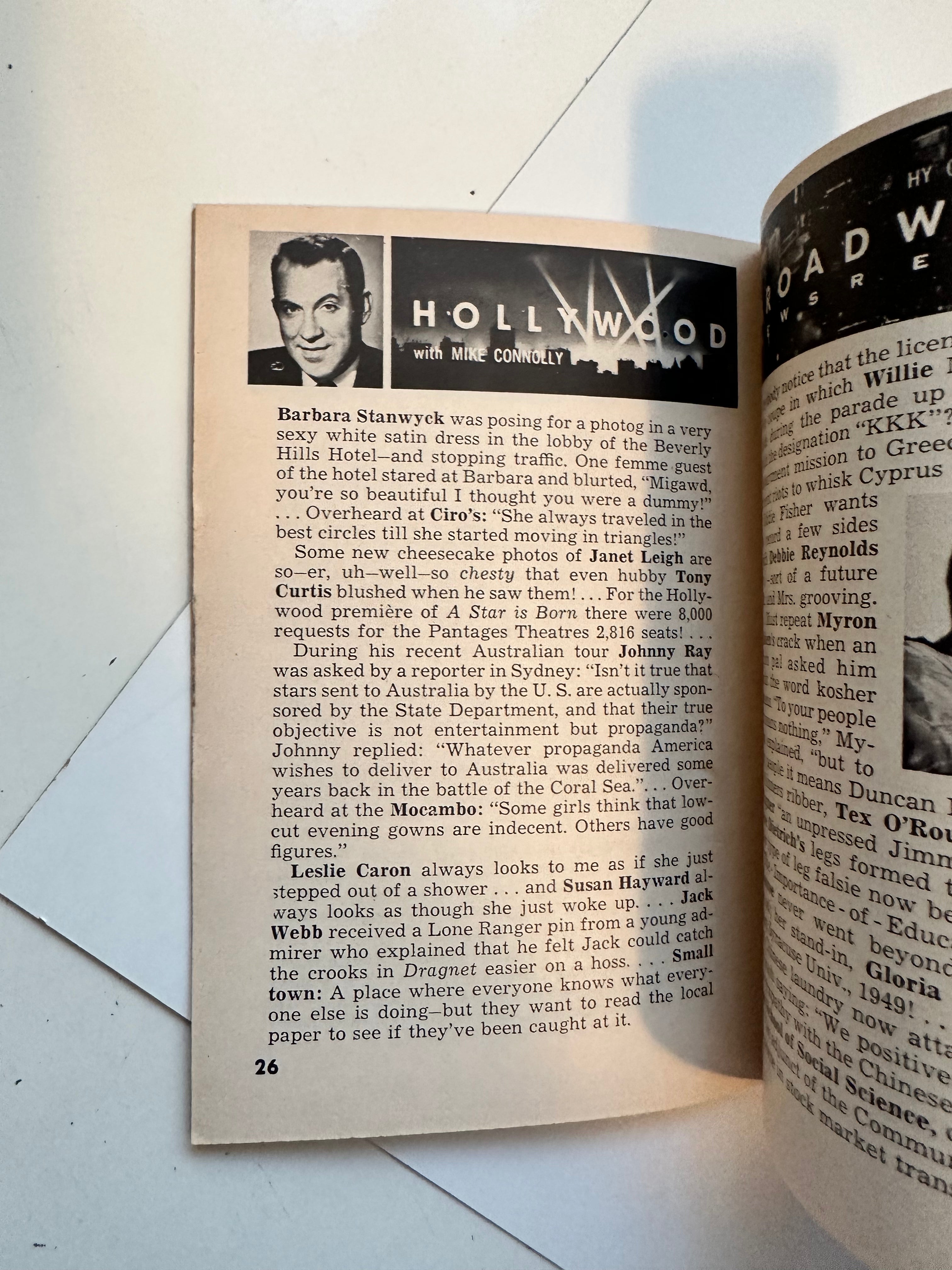 Elizabeth Taylor Tempo Small Version Movie Star Booklet 1954 - Vintage Collectible for Film Memorabilia & Classic Hollywood Fans