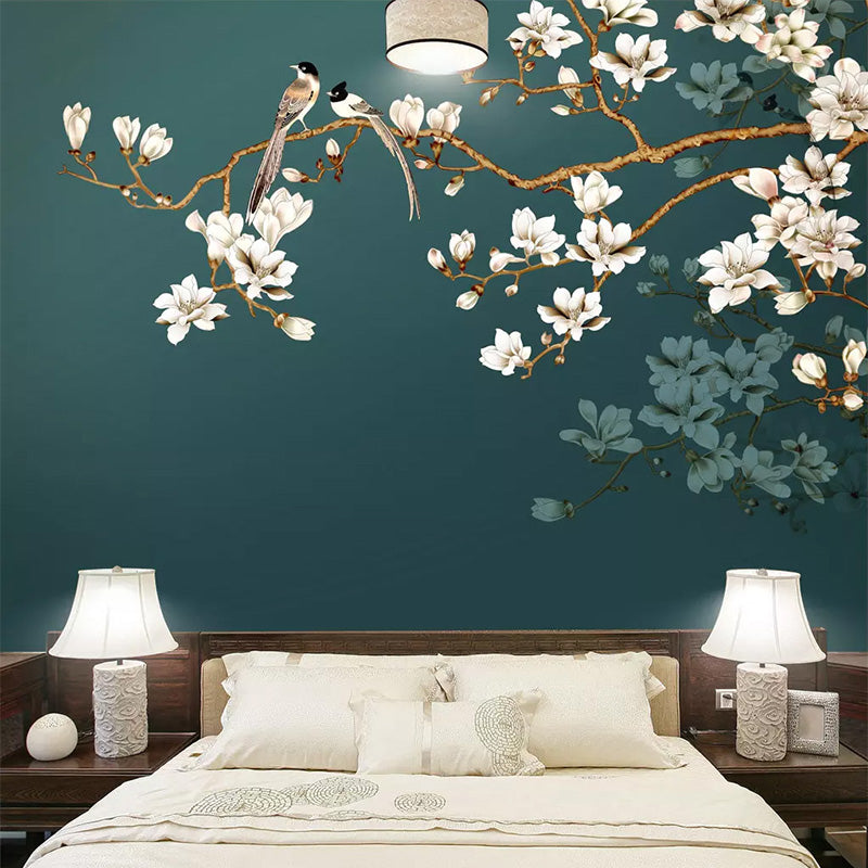 Tropical Tree Wallpaper Mural - Authentic Nature Design for Living Room & Bedroom Decor | High-Quality Peel & Stick Wallpaper for Home Interior Design