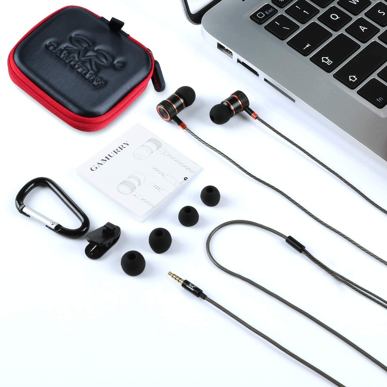 Noise Cancelling In-Ear Wired Stereo Headphones with Microphone - Compatible with Huawei, Android Smartphones & MP3 Players - Perfect for Gaming, Calls & Music Listening