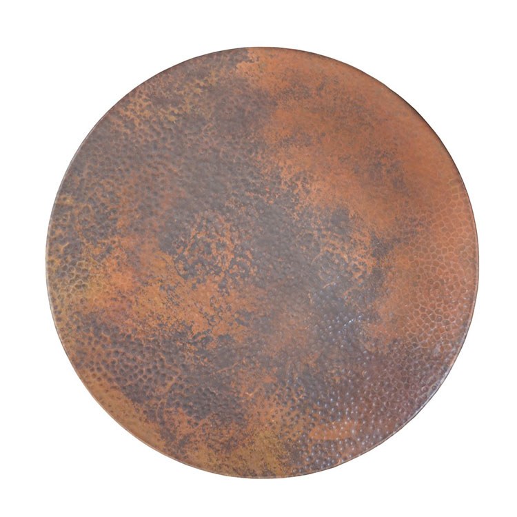 20-Inch Copper Lazy Susan Turntable - Durable Tempered Glass Spinning Serving Tray for Dining Table, Kitchen Counter, Buffet, and Party Serving - Perfect for Spices, Condiments, and Food Display