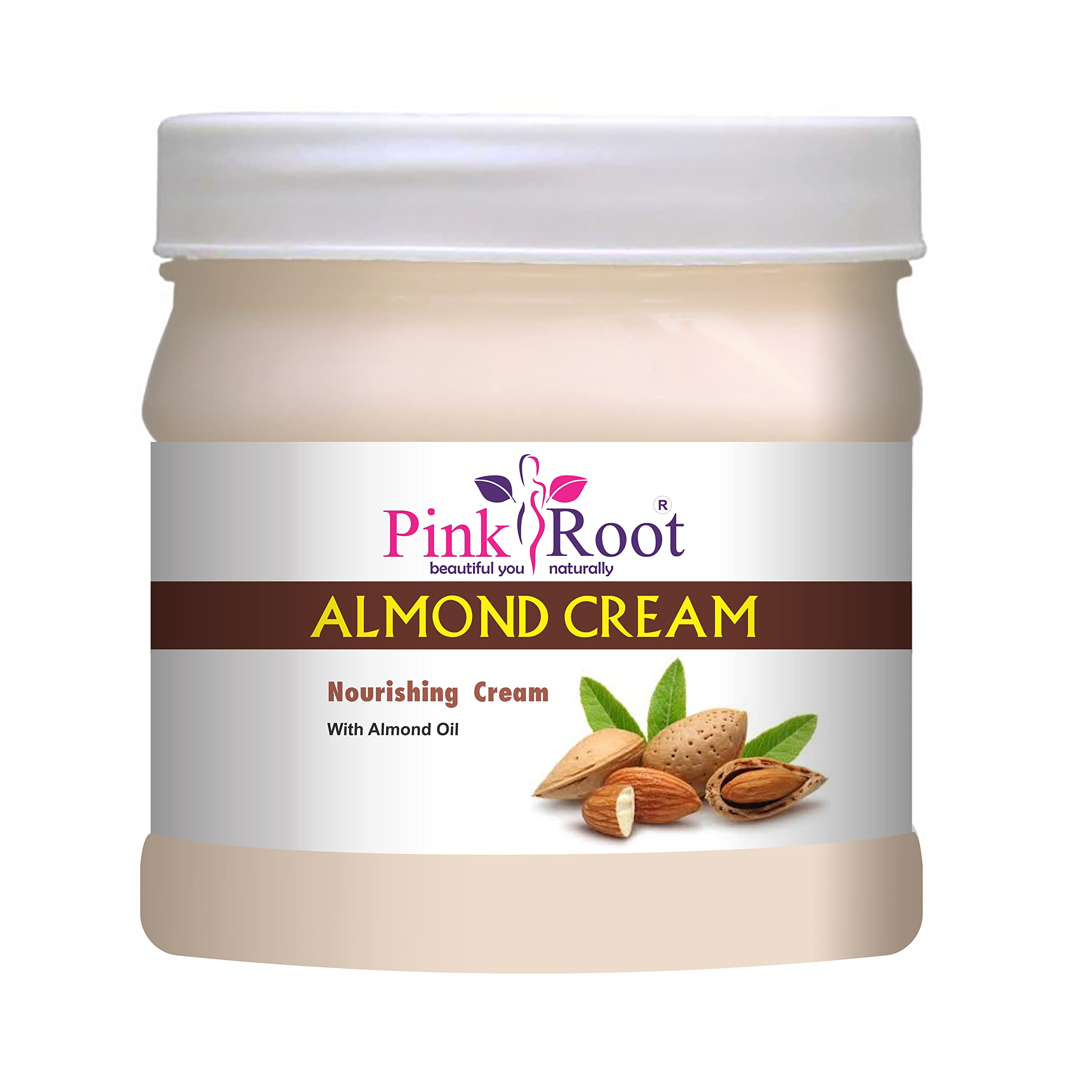 Organic Pink Root Almond Cream & Garlic Hair Mask Set - 500gm Each - Natural Hair Growth Treatment for Dry, Damaged Hair - Perfect for Home Spa & Hair Care Routine