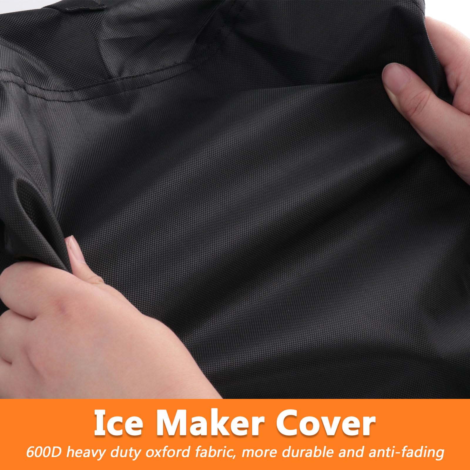 Safipotts Ice Maker Cover - Waterproof & Dustproof Protective Cover for Portable Countertop Ice Machine (13