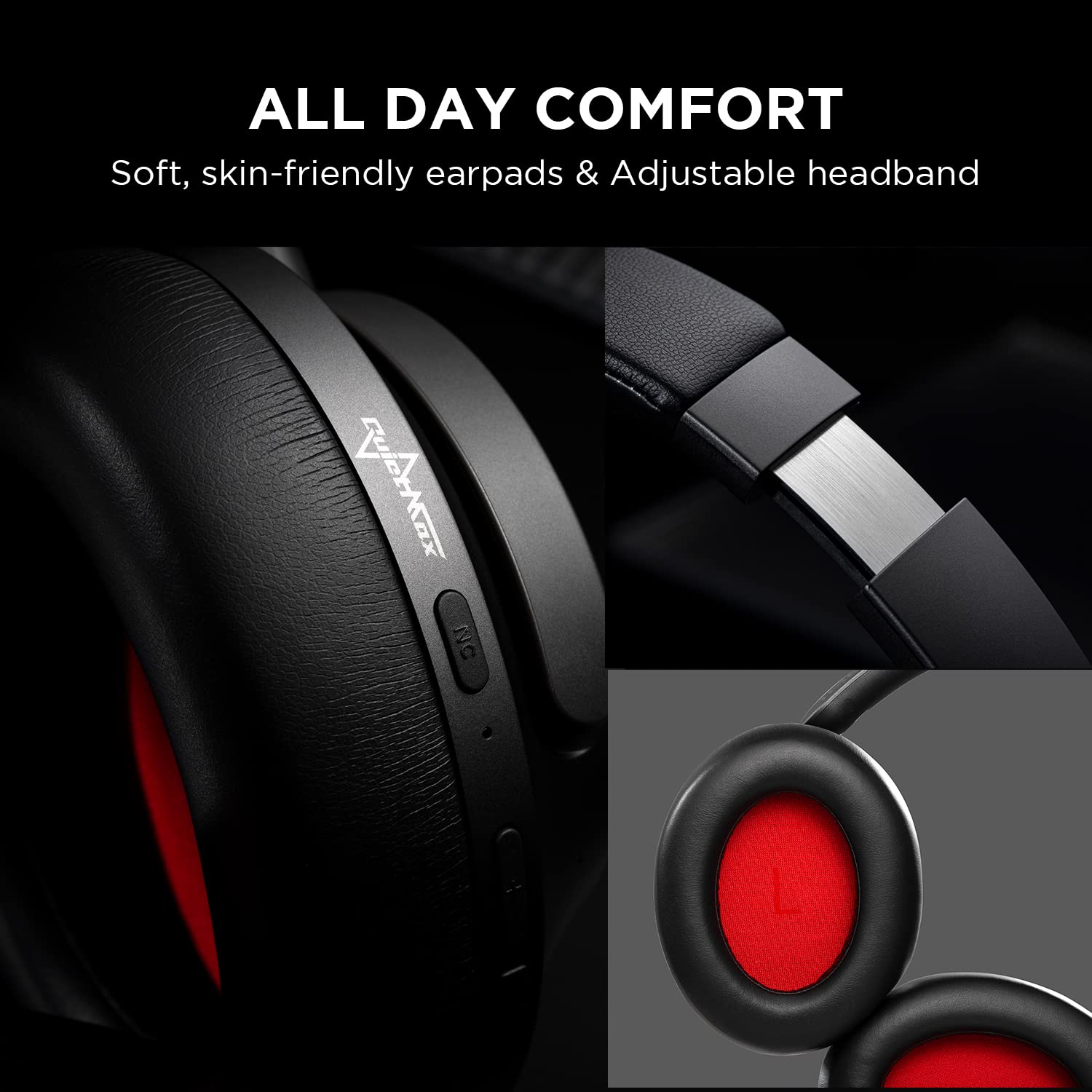1MORE SonoFlow Active Noise Cancelling Wireless Over-Ear Headphones with 5 Mics, LDAC Hi-Res Audio, 70H Battery, App EQ Control, Foldable Design - Perfect for Travel, Work & Music Lovers (Black)