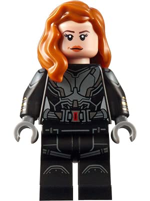 LEGO Marvel Super Heroes Black Widow Minifigure with Printed Arms from Set 76153 - Authentic Collectible for Superhero Fans | Perfect for Display, Play & Marvel Collections