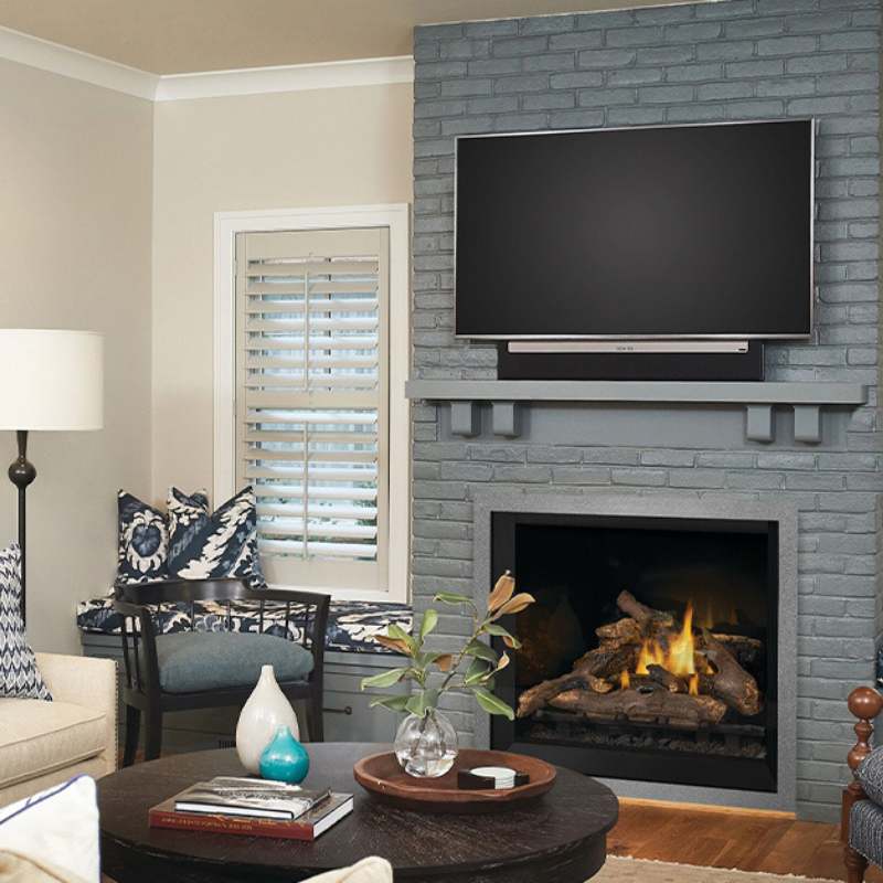 Napoleon Elevation 36 Inch Direct Vent Gas Fireplace - E36 Model | Indoor Heating Solution for Living Rooms & Bedrooms