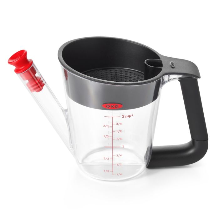 Stainless Steel Fat Separator with Pour Spout - 2 Cup & 4 Cup Sizes for Gravy, Soup, and Broth - Perfect for Thanksgiving Cooking and Healthy Meal Prep