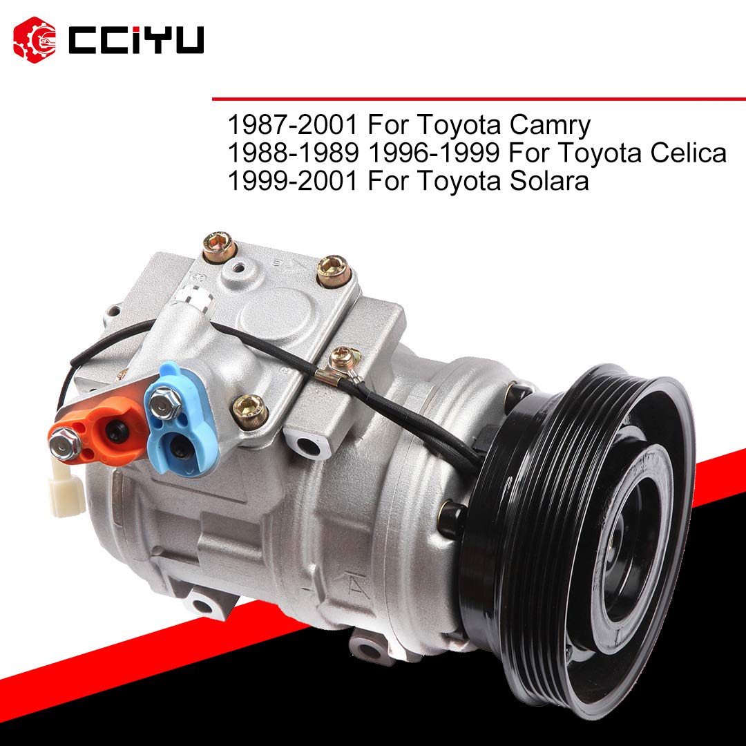 High-Performance AC Compressor Replacement for Toyota Camry 2.0L 2.2L 1987-1991 - Direct Fit Air Conditioning Compressor - Perfect for Summer Cooling & Long Road Trips