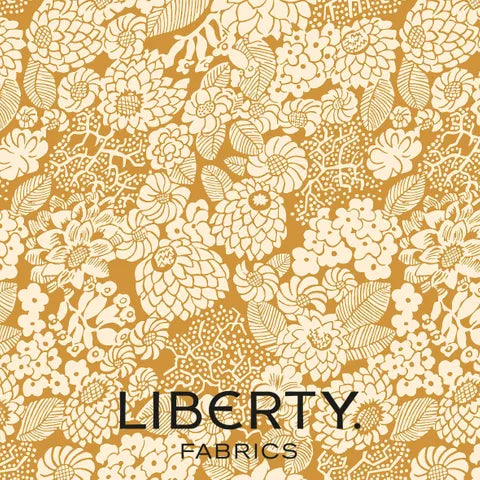 Liberty Fabrics Arthur's Garden 2 Dahlia Floral Print Fabric - Premium Cotton for Quilting, Dressmaking & Home Decor | Perfect for DIY Crafts, Upholstery & Fashion Projects