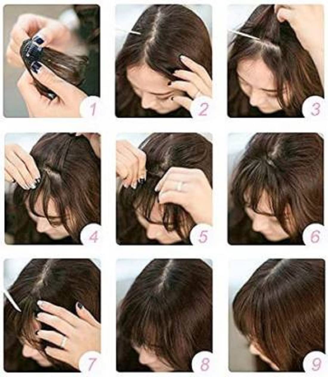 Stylish Brown Hair Bangs Wig - Natural Look for Cosplay, Halloween & Daily Fashion | Abrish