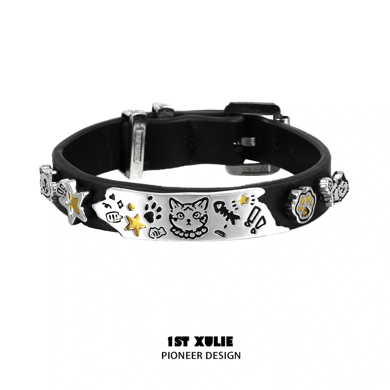 Graffiti Kitten Lazy Cat Nylon Bracelets for Women & Girls - Trendy Adjustable Wristbands for Casual Wear, Gifts & Cat Lovers