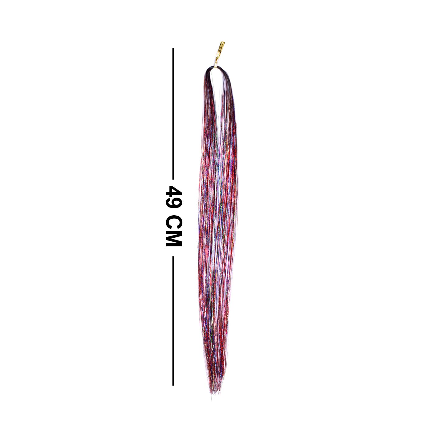 Kabello Sparkle Highlights Hair Extensions for Women & Girls - Pink Ombre Clip-in Extensions for Parties, Cosplay & Special Occasions