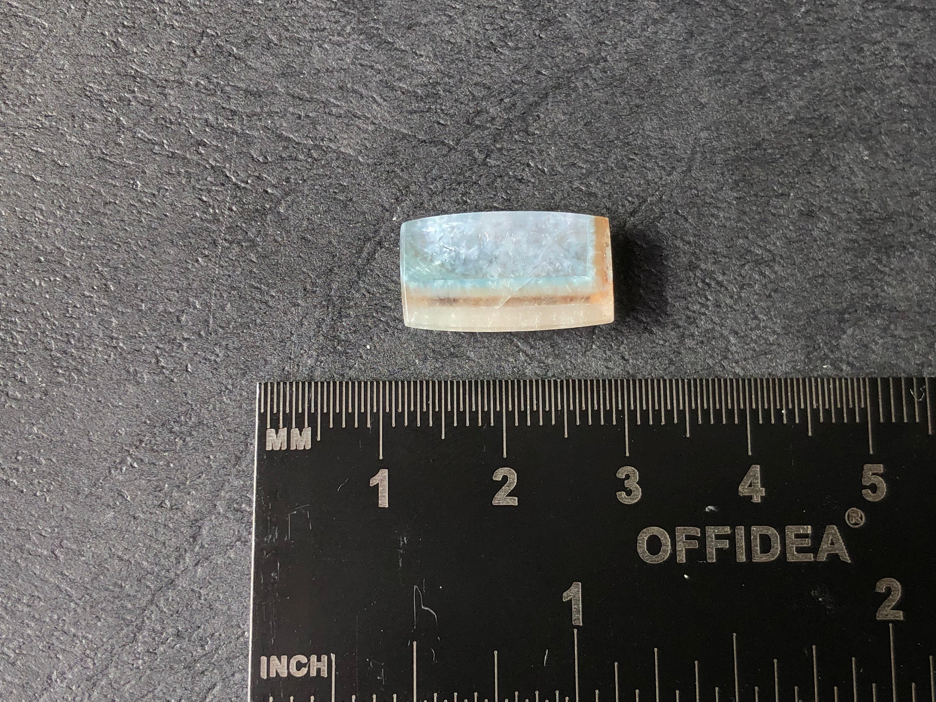 GILALITE Cabochon | Medusa Paraiba Quartz Striped Rectangle Gemstone for Jewelry Making (43863) | Handmade Beads, Pendants & DIY Craft Supplies