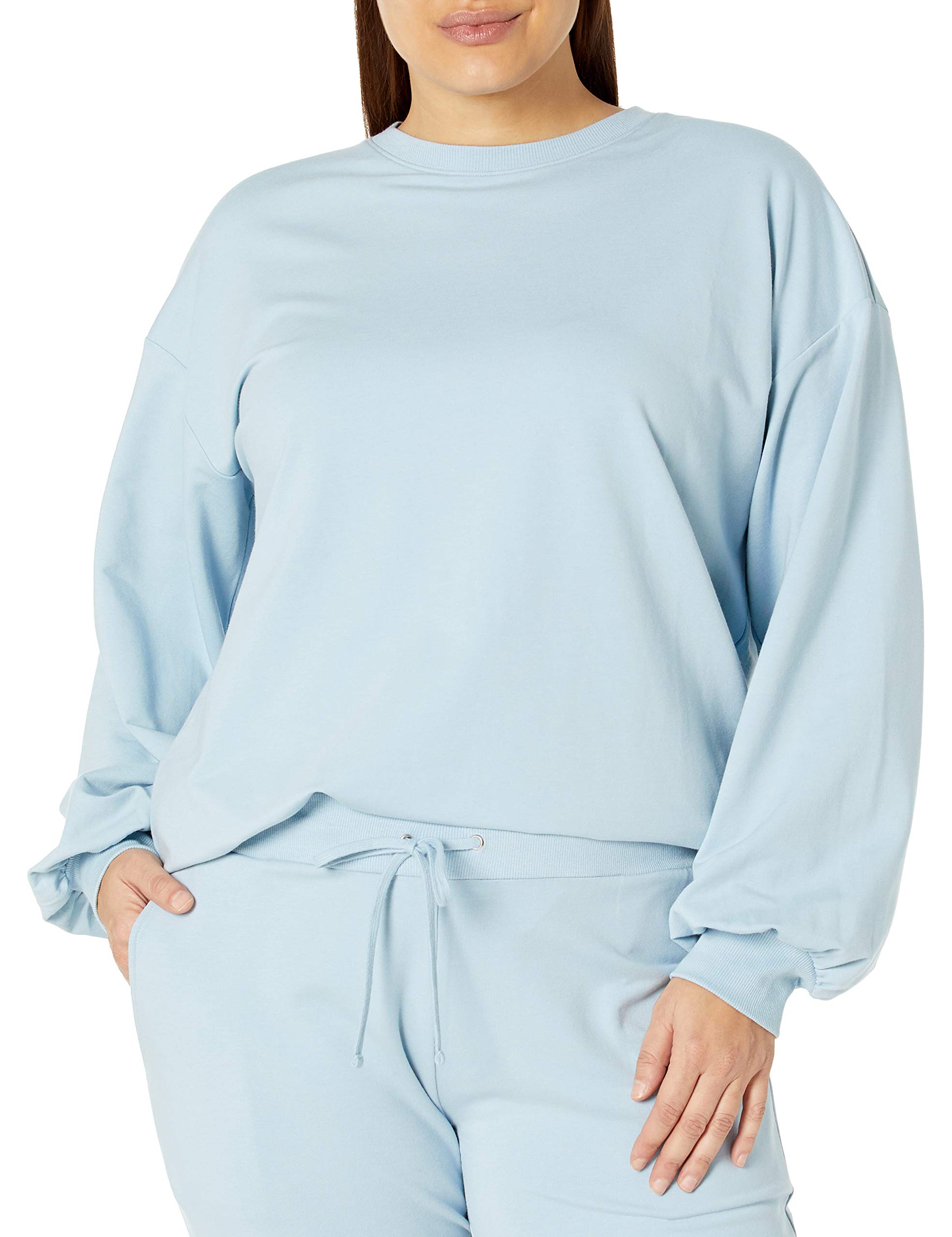 The Drop Women's Kiko Oversized Crewneck Sweatshirt | Soft Casual Pullover | Loose Fit Long Sleeve Top for Women | Perfect for Lounge, Travel & Everyday Wear