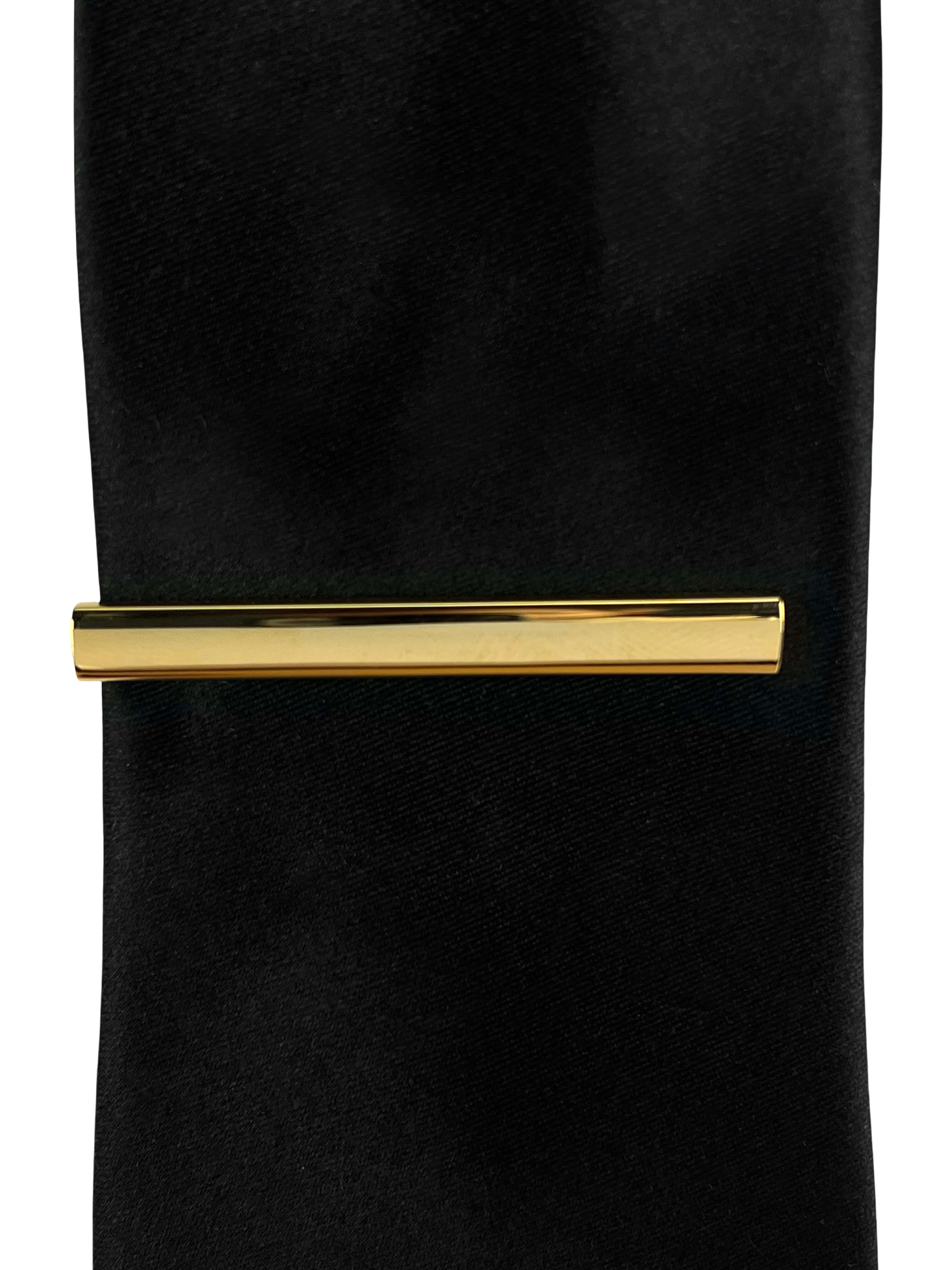 DÉCLIC Plain Long Tie Bar for Men - Gold Tie Clip for Formal Wear, Business Attire, and Wedding Accessories