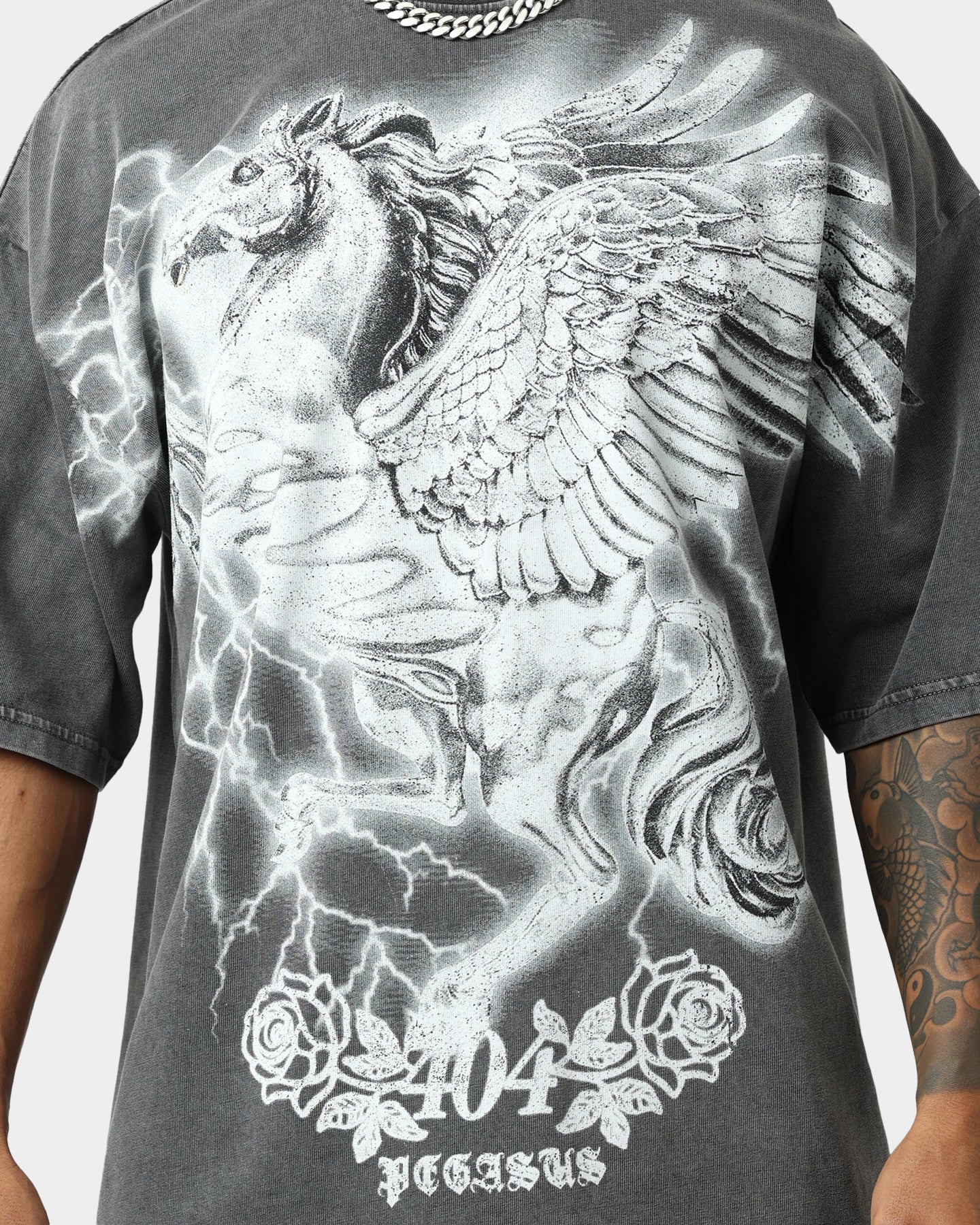 Vintage Pegasus Graphic T-Shirt for Men & Women - Soft Cotton Charcoal Tee - Casual Wear & Retro Style Outfit