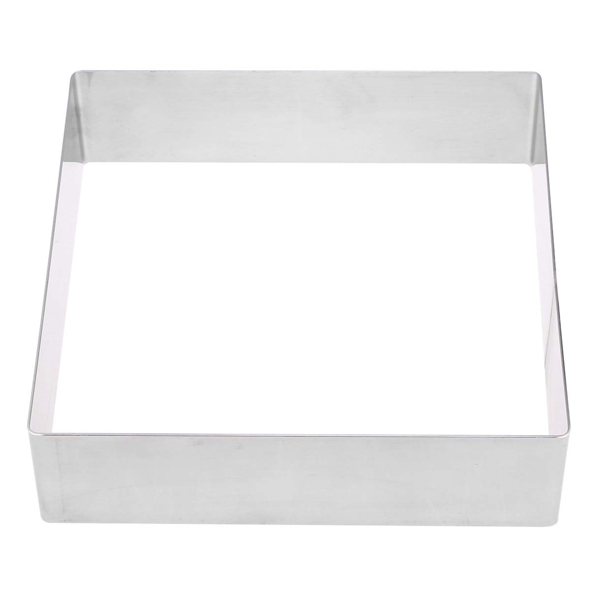 SOIMISS 17 Inch Rectangular Cake Pan - Silver Baking Mold for Square Cakes, Pastry, Cheesecake | Durable Stainless Steel Cake Frame for Professional & Home Baking, Wedding & Birthday Party Desserts
