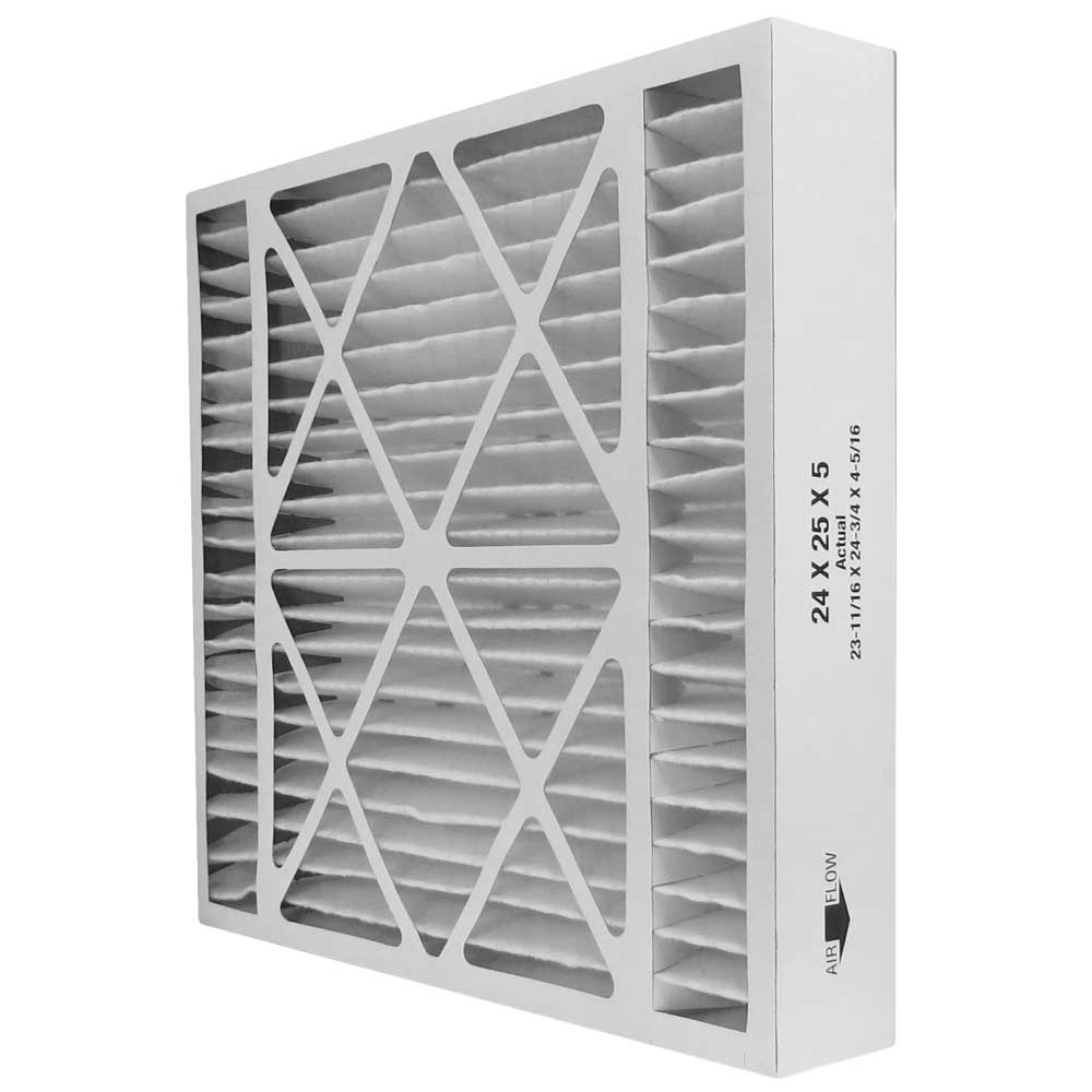 Atomic FILBBCAR0024 24x25x5 MERV 8 Bryant Replacement Furnace Air Filters - 2 Pack | High Efficiency HVAC Filters for Home Heating & Cooling Systems