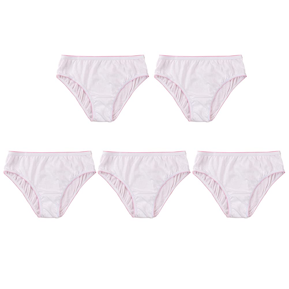 DOITOOL 5 Pack Disposable Cotton Underwear for Women - Breathable Travel & Outdoor Panties, Maternity Underwear, XL Size - Perfect for Camping, Hiking, Pregnancy & Postpartum Use