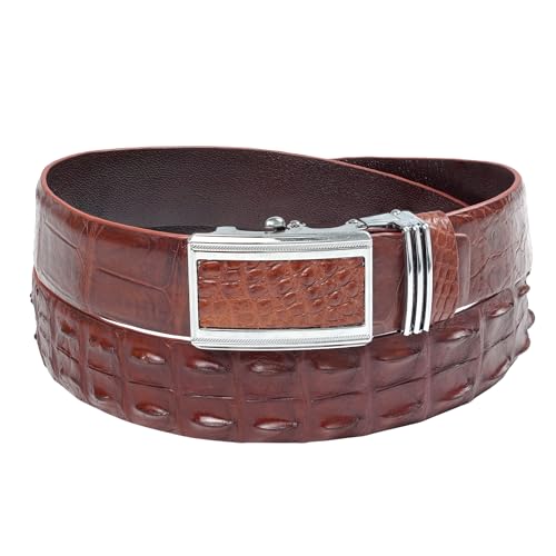 Light Brown-croc Hornback-automatic Buckle