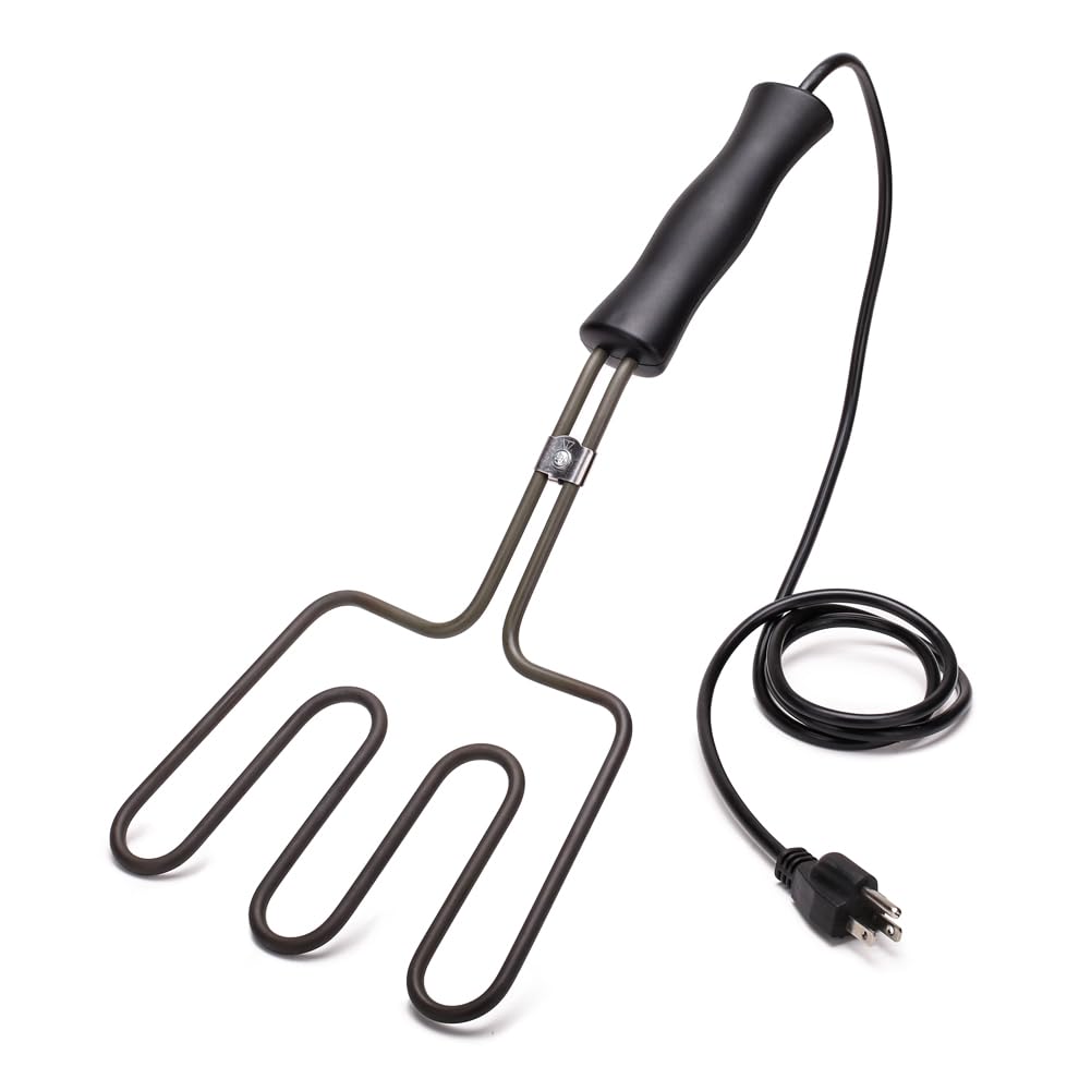 800W Electric Charcoal Starter - Fast & Safe BBQ Grill Lighter for Briquettes, Fireplace & Coal - Compatible with Big Green Egg, Kamado Joe, Weber Kettle Grills - Perfect for Backyard BBQs, Camping & Outdoor Cooking