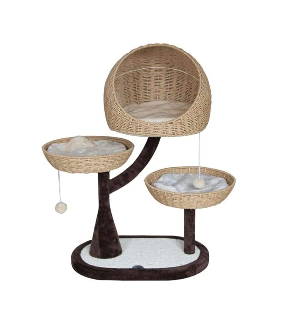 LICHSY Cat Tree Tower with Sisal Climbing Frame - Multi-Level Play for Active Cats