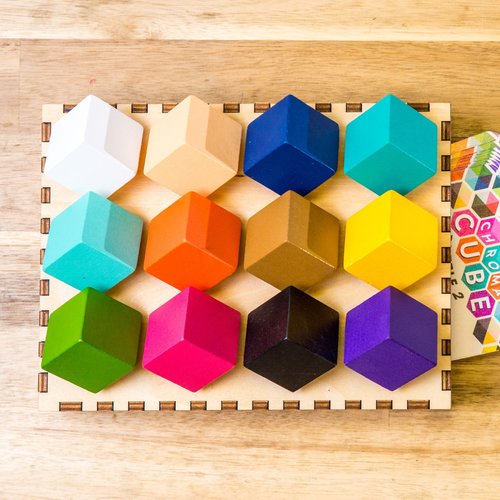 Chroma Cube - Premium 3D Puzzle Game for Adults & Kids - Brain Teaser & Stress Relief Toy - Perfect for Home, Office, and Travel Entertainment