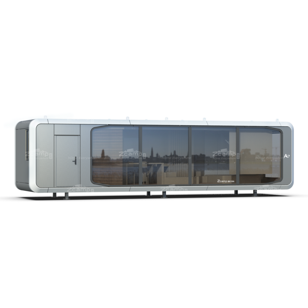 Zcamp A7 Glass Prefab House - Modern Prefabricated Glass Tiny Home for Backyard, Vacation & Off-Grid Living | Easy Assembly, Energy Efficient & Stylish Outdoor Retreat