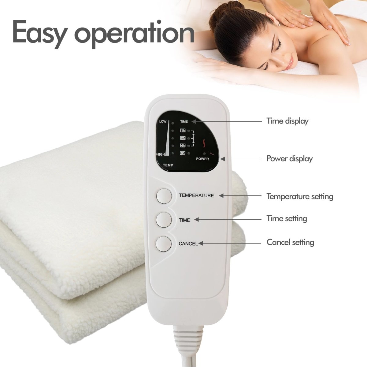 Professional Massage Table Warmer with 5 Adjustable Heat Settings - Perfect for Spa, Home & Physical Therapy Use