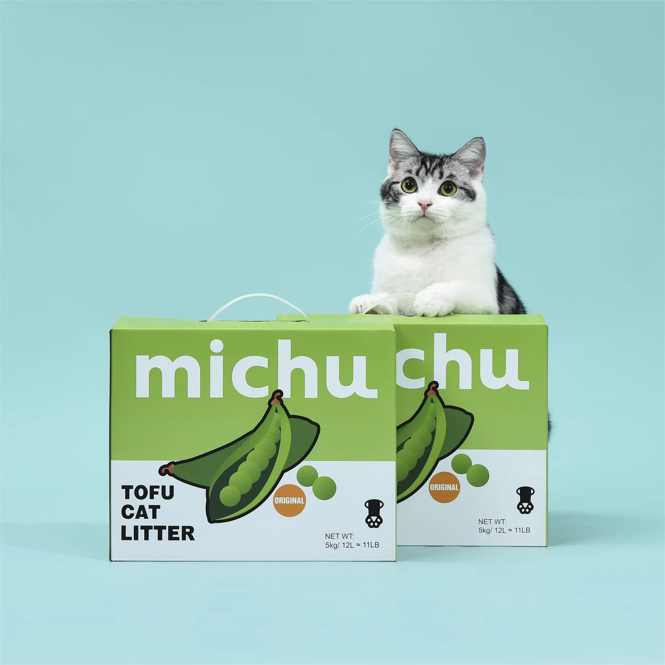 Natural Clumping Tofu Cat Litter Gen3 - Plant-Based, Eco-Friendly & Low Dust - 5kg Value Box for Odor Control | Ideal for Multi-Cat Homes & Small Spaces