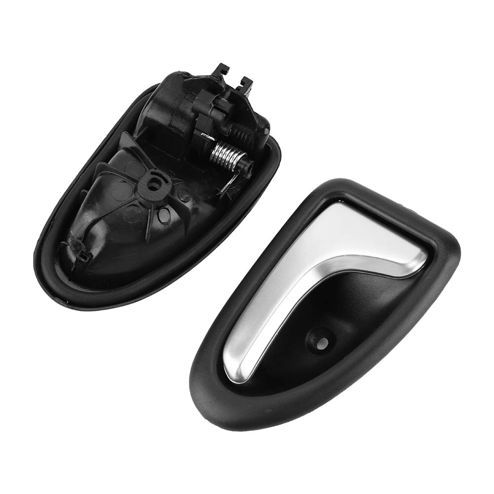 Renault Trafic & Vivaro Sliding Door Window Handle Replacement - Inner Door Handle 8200915599 & Trim Bowl Cover - Compatible with Renault Trafic 20010, Vivaro, Clio, Scenic (1 Pair) - Perfect for Car Interior Door Repair & Maintenance